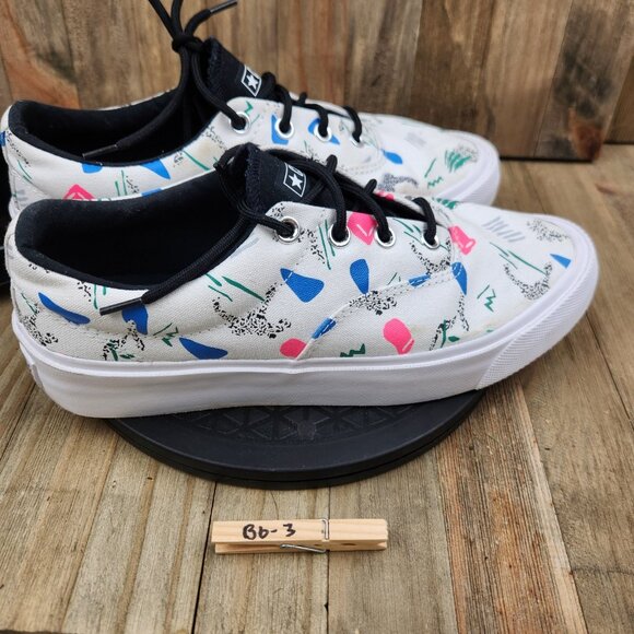 Converse Skid Grip Mens size 8.5 / Womens 10 Archive Print Canvas Sneakers Shoes - Picture 9 of 9